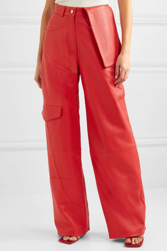 Jacquemus Le Pantalon de Nîmes leather wide-leg pants