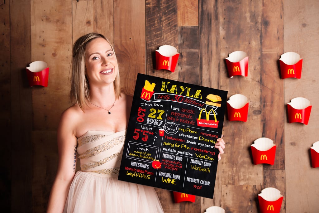 Woman's 30th Birthday McDonald's Photo Shoot