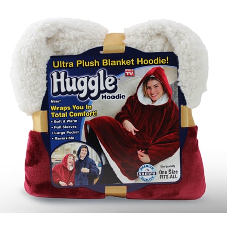 Huggle Hoodie Ultra Plush Blanket Hoodie