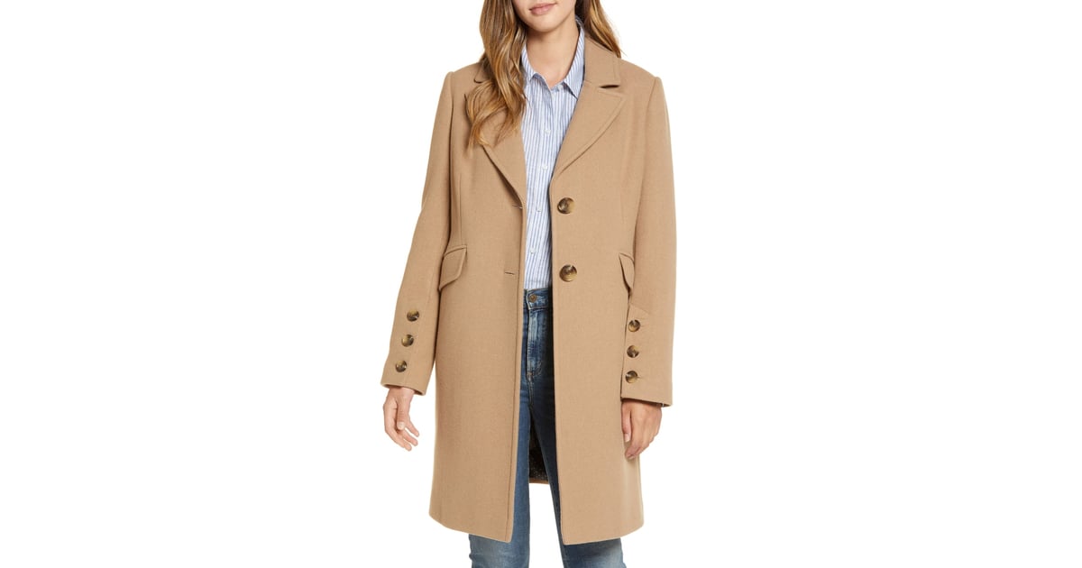Sam Edelman Notched Collar Wool Blend 