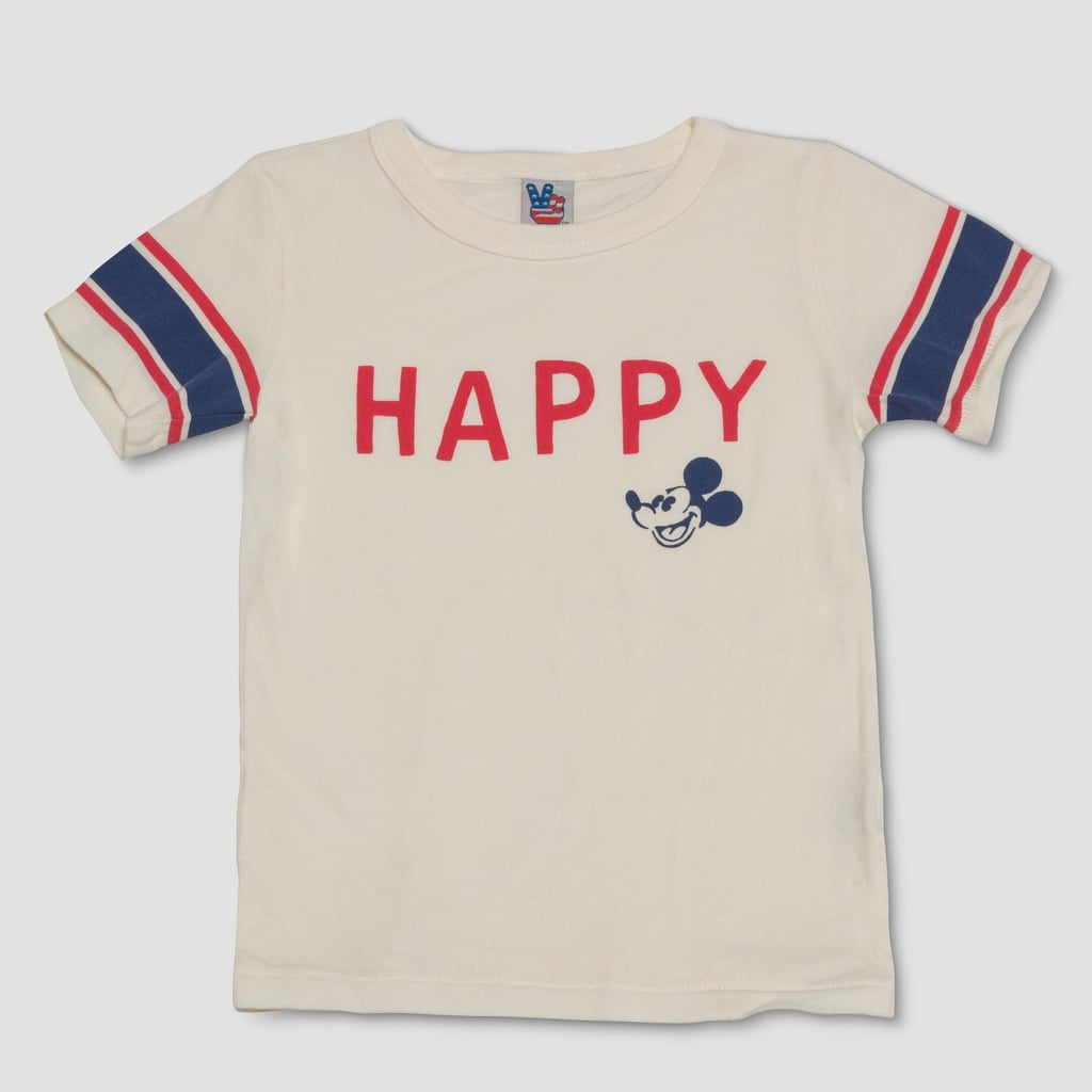 Junk Food Toddler Boys' Disney Mickey Mouse 'Happy' Short Sleeve T-Shirt ($10)