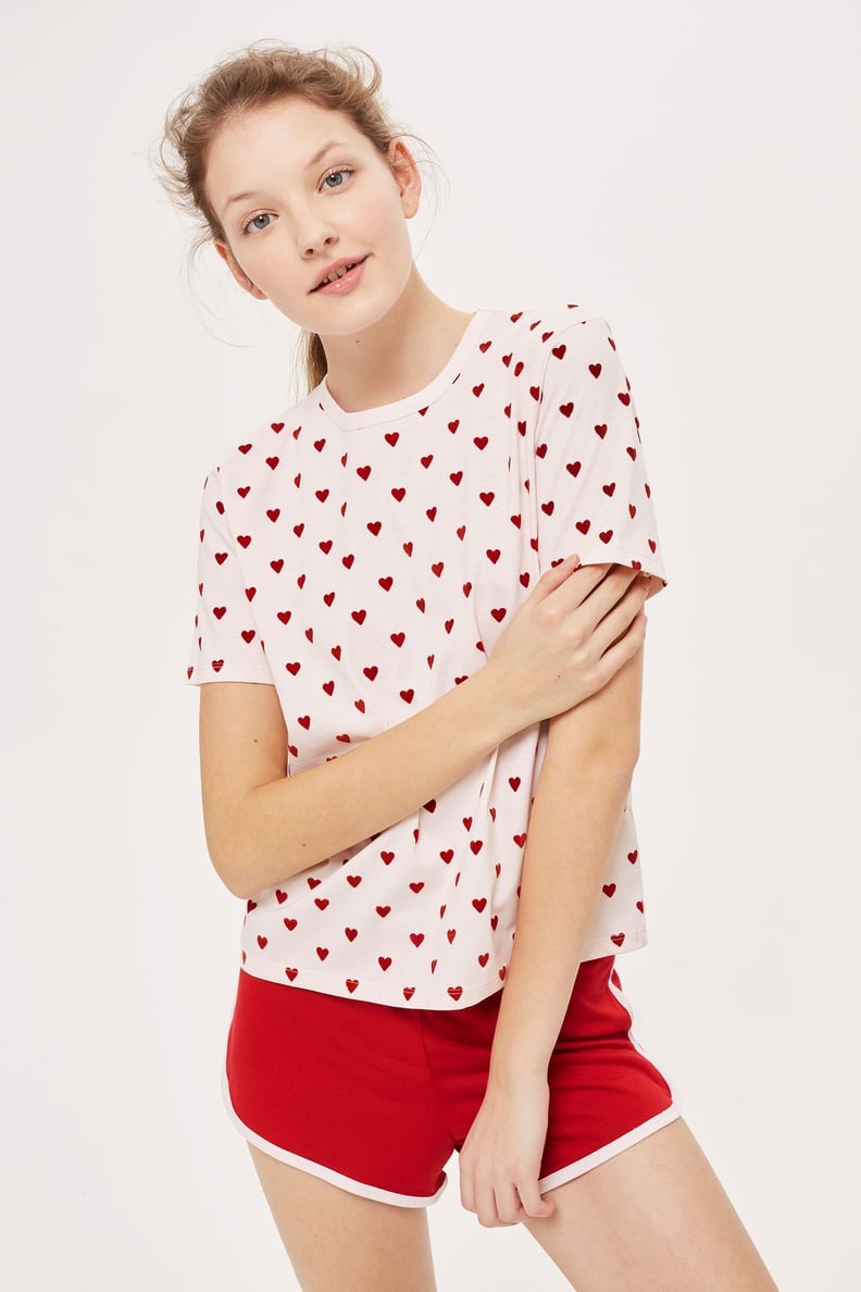 Topshop Heart Pyjama Set