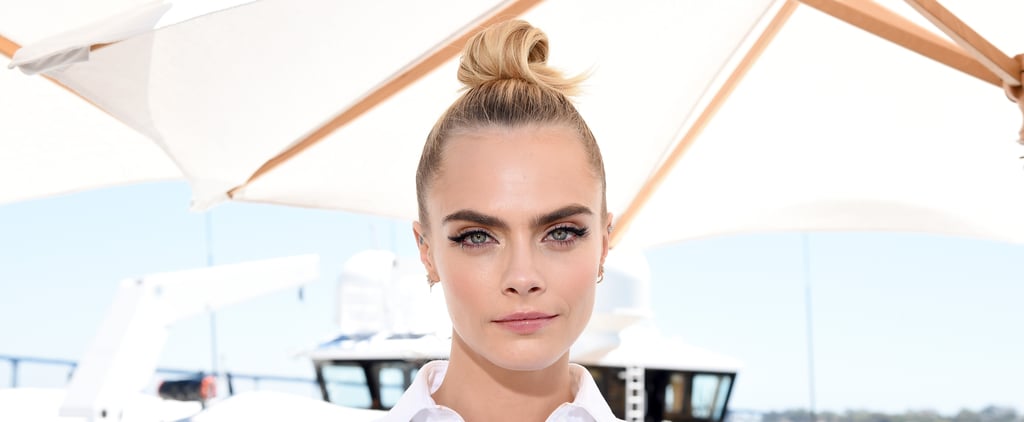 Cara Delevingne’s Denim Eyeliner and Topknot Comic-Con 2019