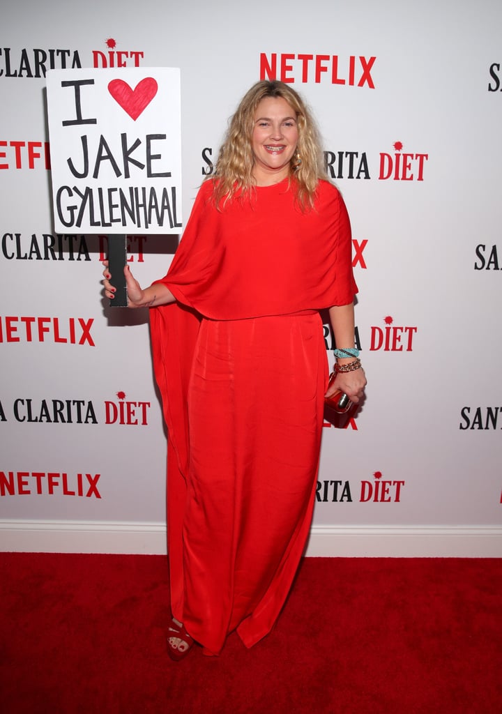 Why Did Drew Barrymore Hold an I Love Jake Gyllenhaal Sign?