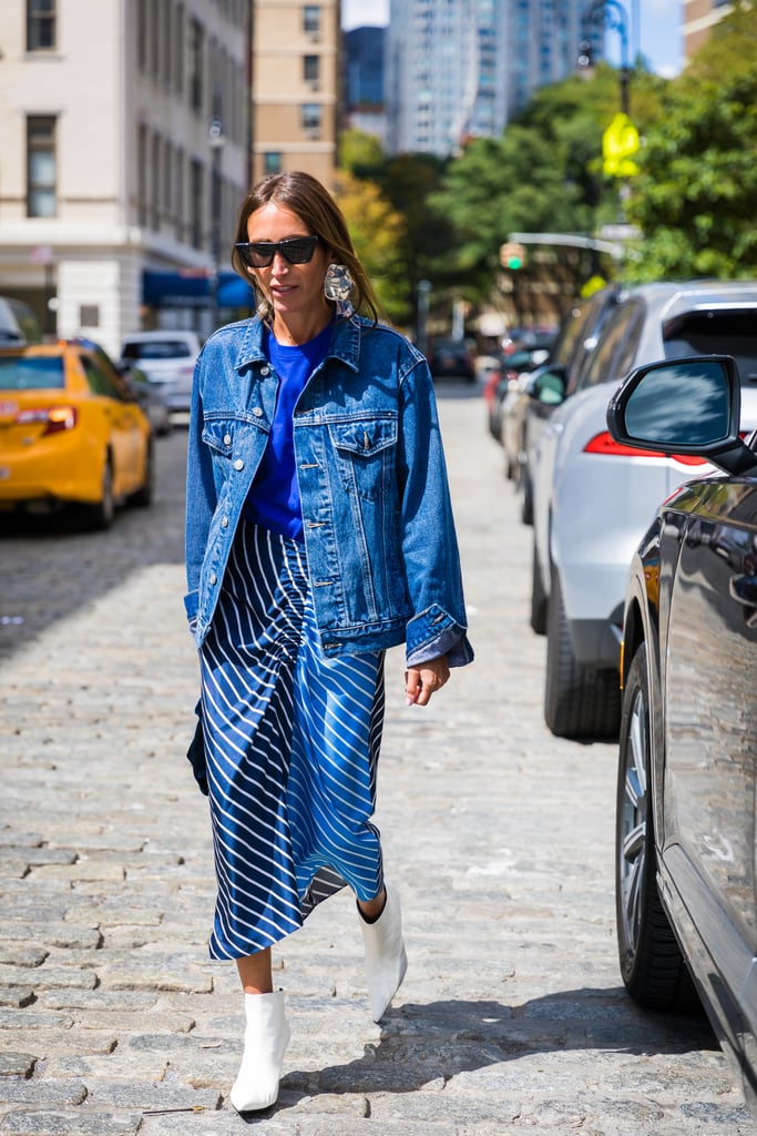 All about proportions — and the stripes — in this look. | Best Street ...