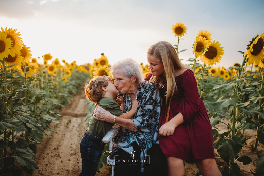 Photo Shoot With Four Generations of Family Members