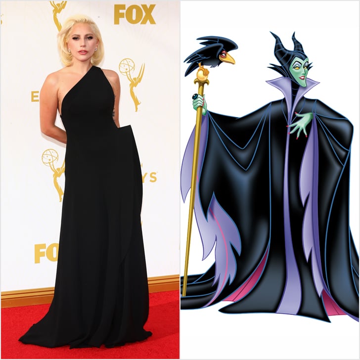 Lady Gaga As Maleficent Disney Princess Dresses At Emmys 2015 Popsugar Fashion Photo 8 9743