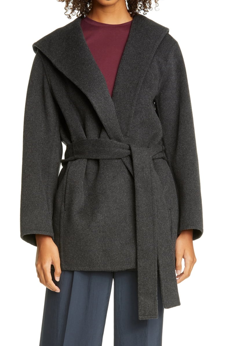 Vince hooded wool coat top