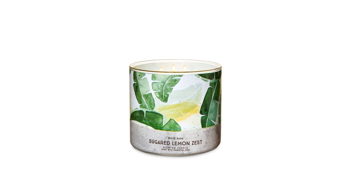 Sugared Lemon Zest 3Wick Candle The Best New Candles From Bath & Body Works Summer 2020