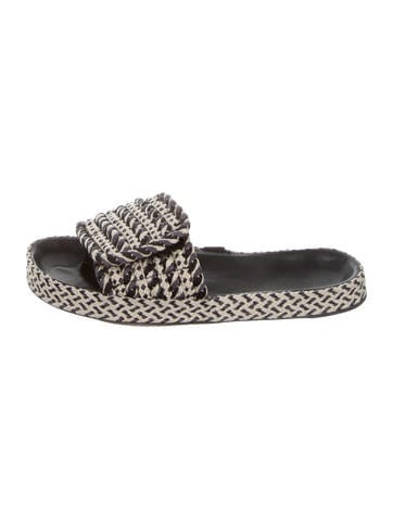Isabel Marant Woven Slide Sandals