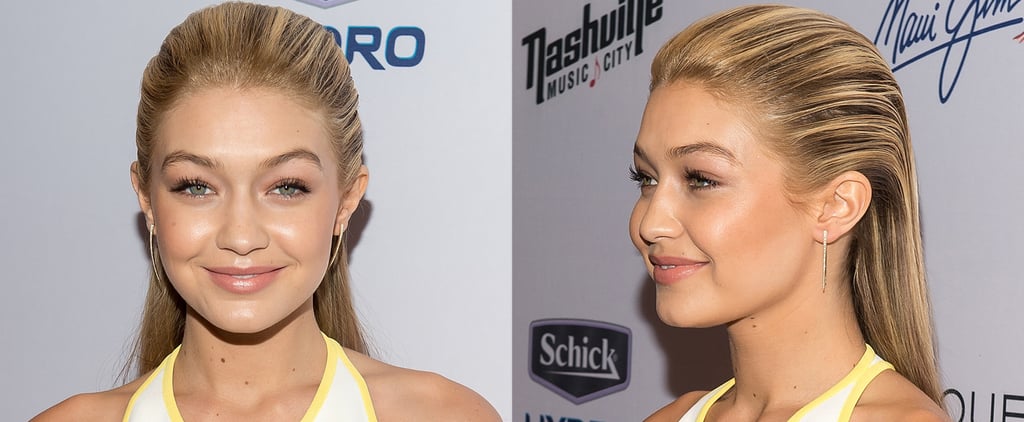 Gigi Hadid’s Slicked-Back Hair DIY
