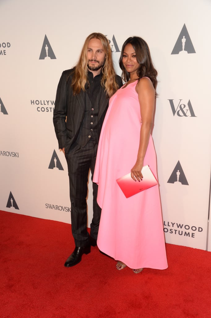 Zoe Saldana and Marco Perego at Costume Opening Party