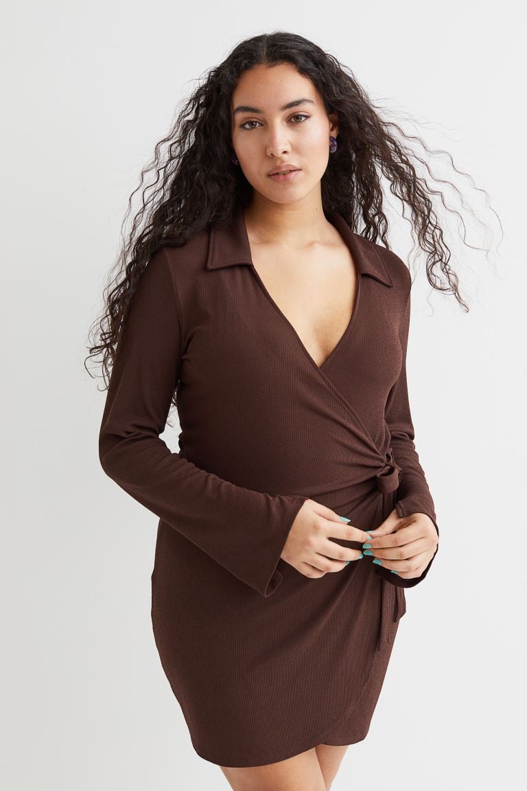 A Wrap Dress: H&M+ Wrap Dress With Collar