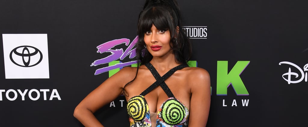 Jameela Jamil Custom Monique Vee Dress at She-Hulk Premiere