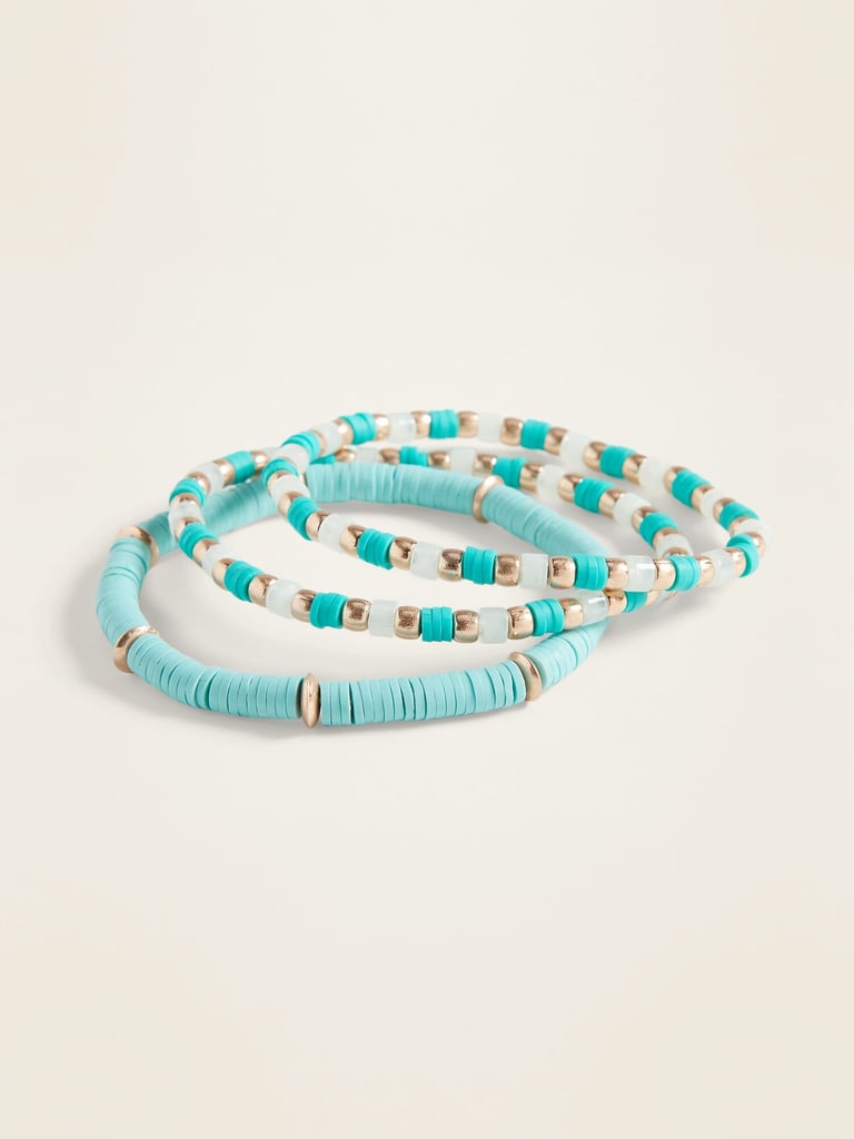 Old Navy Beaded Three-Strand Stretch Bracelets 