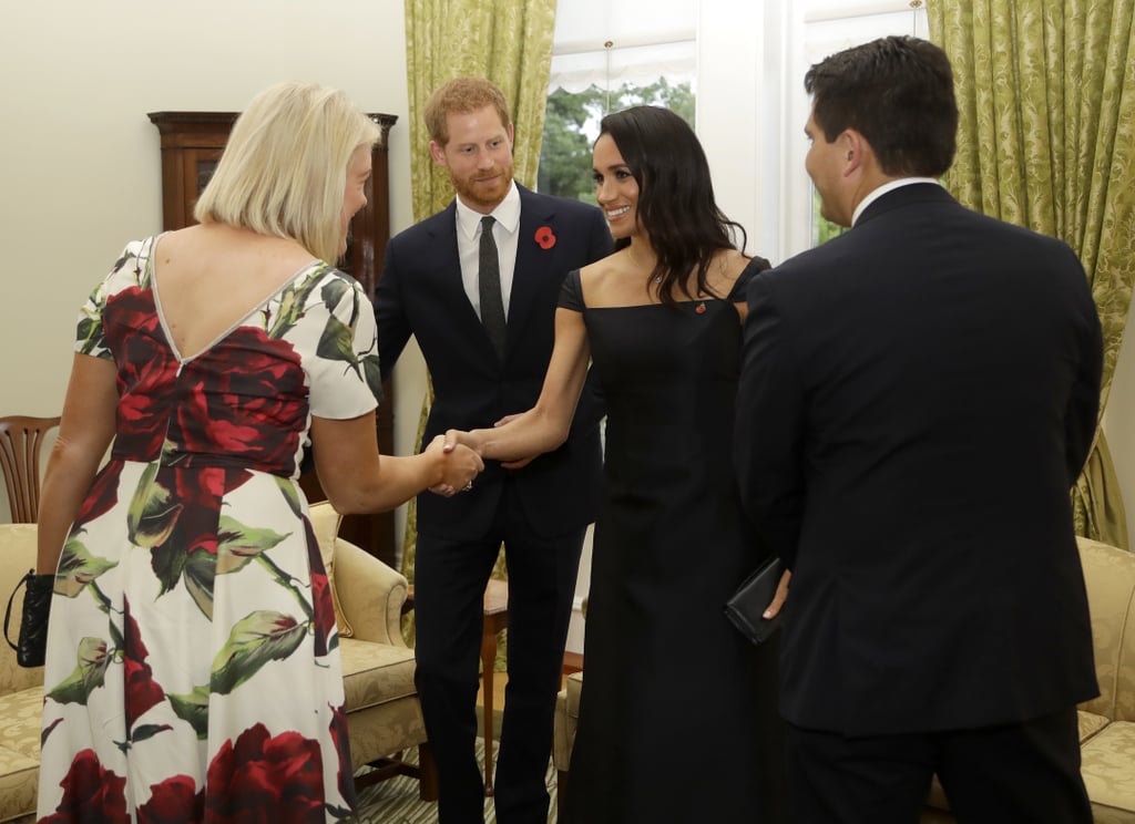 Meghan Markle Navy Gabriela Hearst Dress in New Zealand