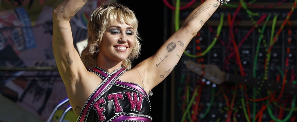 See Miley Cyrus's Super Bowl Pregame Cheerleader Outfit