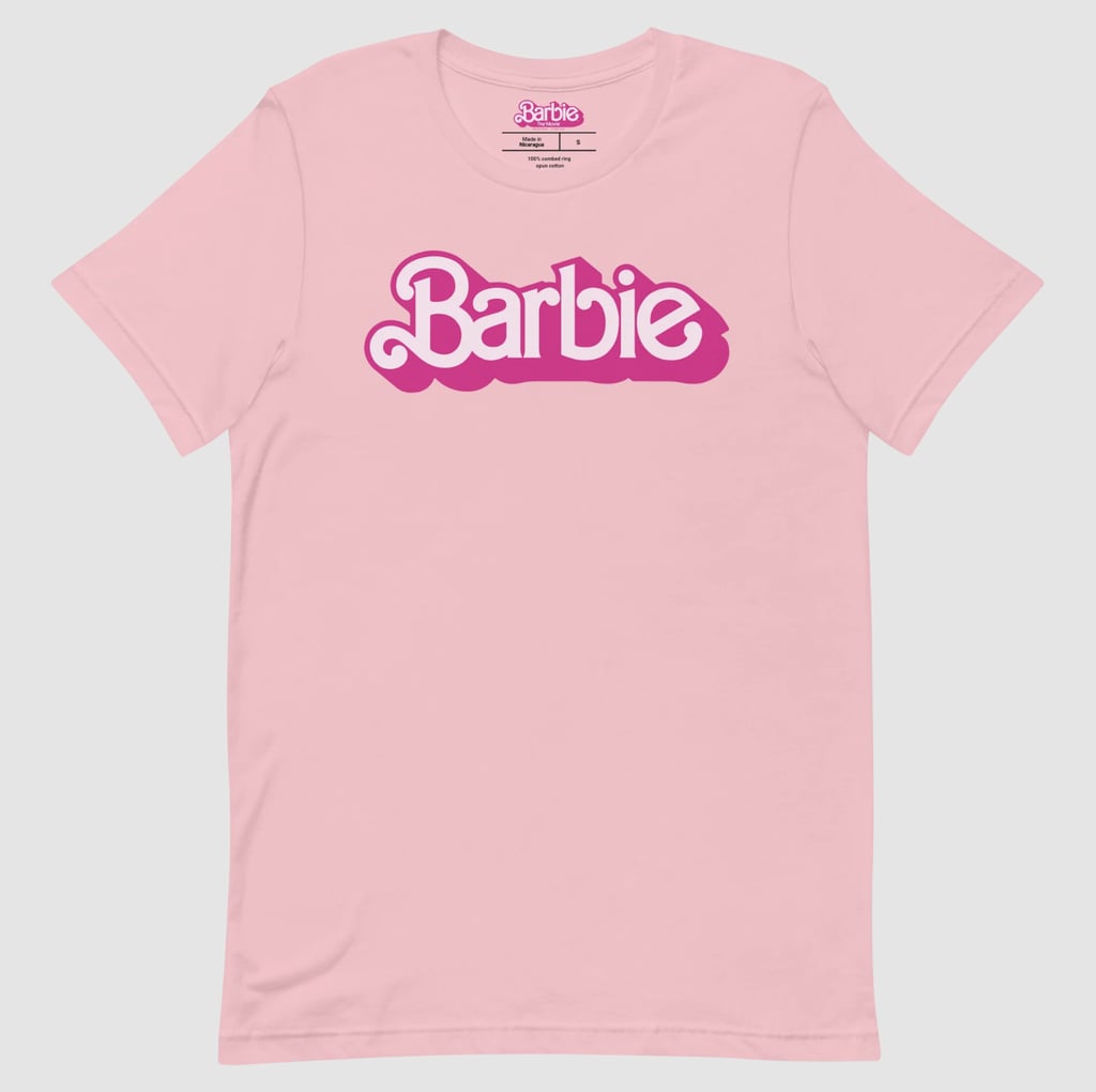 芭比电影标志粉红色三通