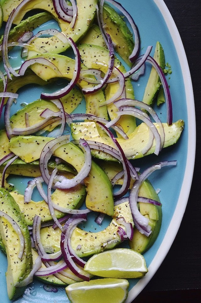 Avocado and Red Onion Salad