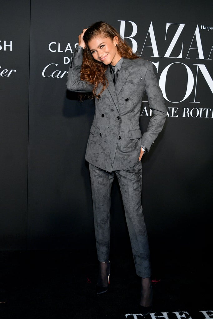 Zendaya Wears Berluti Suit to the 2019 Harper's Bazaar ICONS Party
