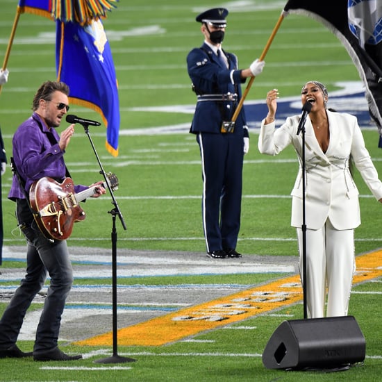 Jazmine Sullivan and Eric Church Super Bowl National Anthem
