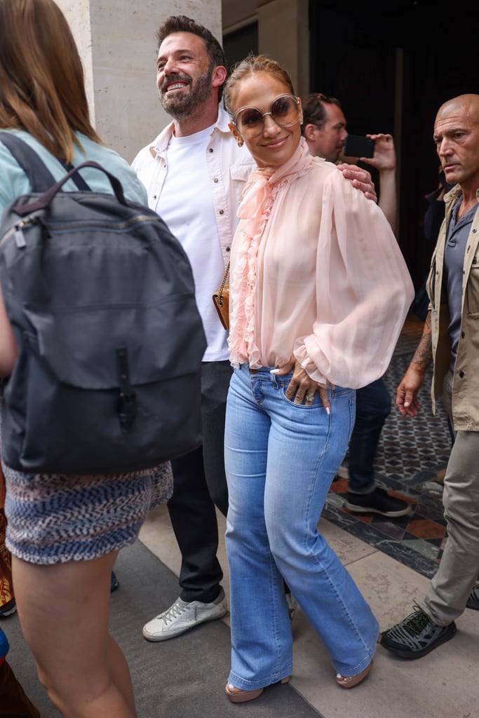 Jennifer Lopez and Ben Affleck on Their Honeymoon in Paris in July 2022