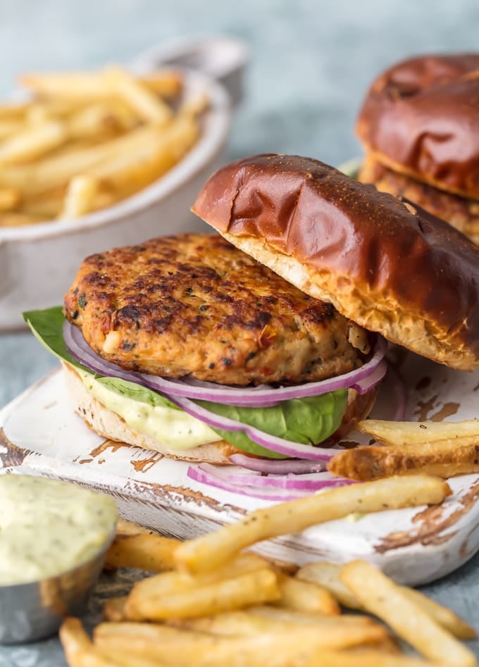 Chicken Burgers With Feta and Sun-Dried Tomato