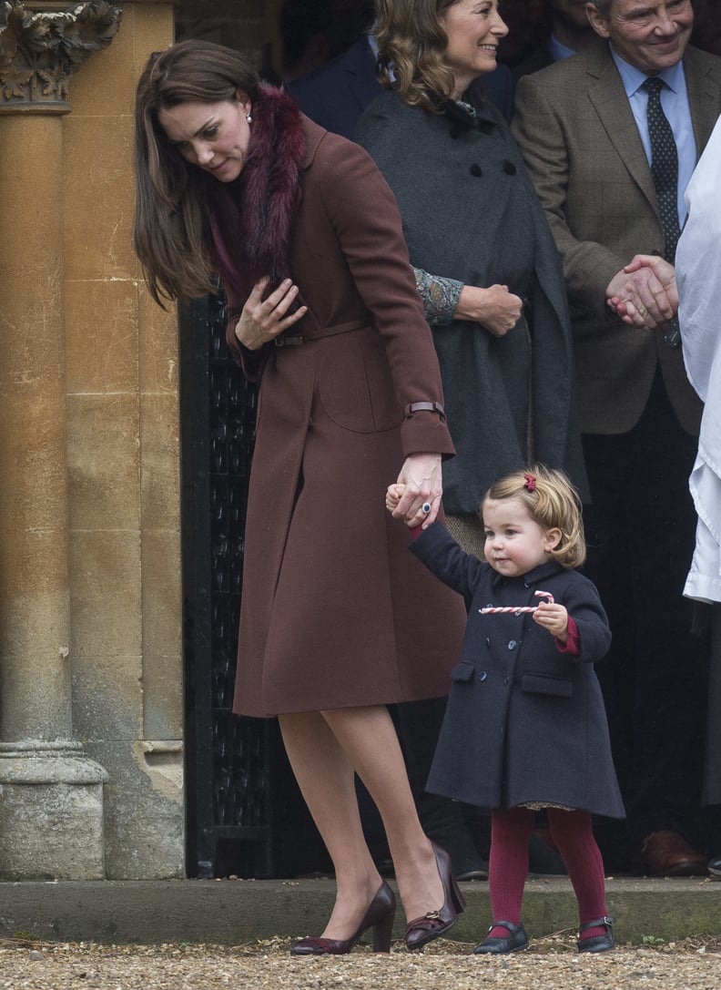 Kate Wore a Hobbs Celeste Coat With Her Tod's Fringed Leather Pumps