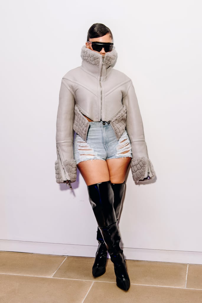 Saweetie at the Dion Lee Runway Show, September 2023