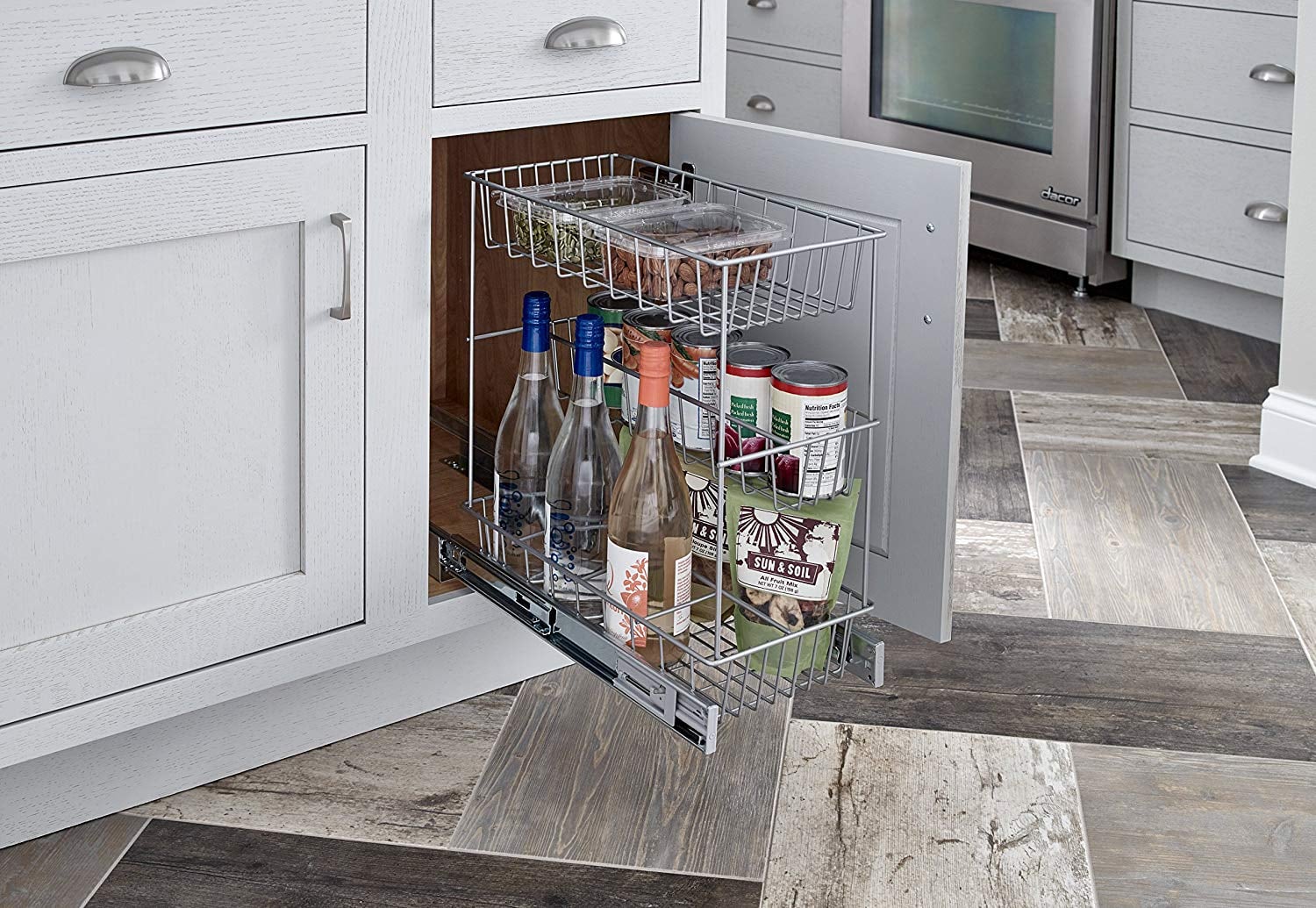 Closetmaid Premium Wide 3 Tier Compact Kitchen Cabinet Pull Out