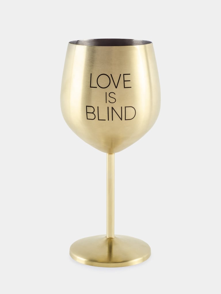 Love is Blind 17 oz Golden Goblet