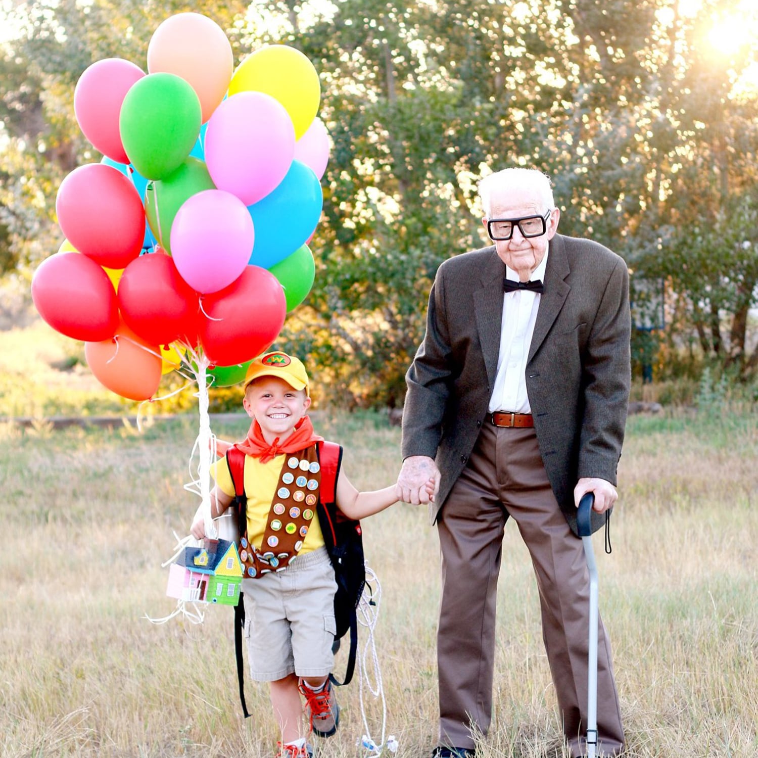 Download A Little Boy And His Grandpa Did An Up Inspired Photo Shoot Popsugar Family