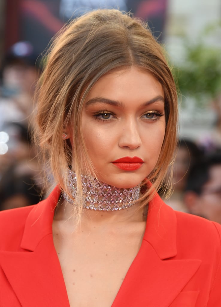 Gigi Hadid Red Suit at Much Music Video Awards 2016