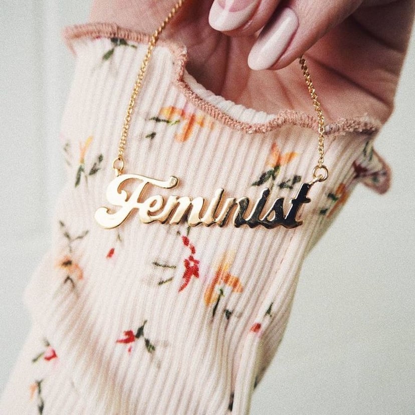 Feminist necklace top