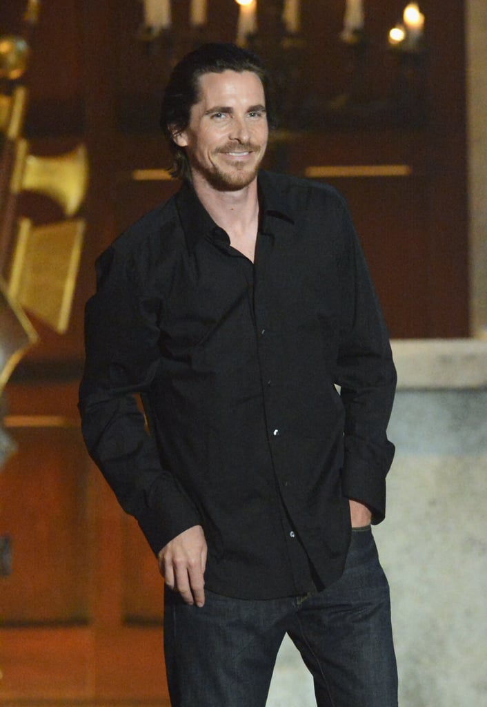 Christian Bale made an appearance at the 2012 show.