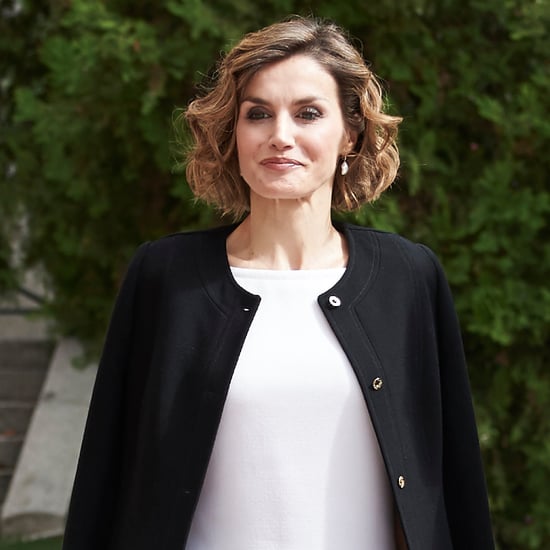 Queen Letizia of Spain Wears Sheer Tights