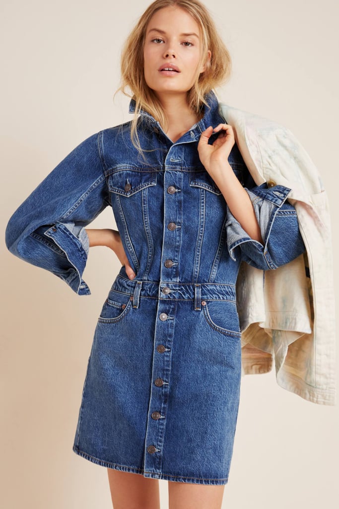 Agolde Denim Mini Dress | Anthropologie's New Clothes and Accessories ...