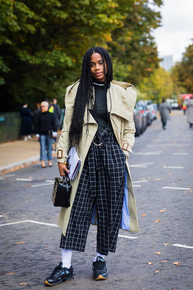 Who Says You Need a Bomber to Look Sporty? Style With Trainers and High Socks