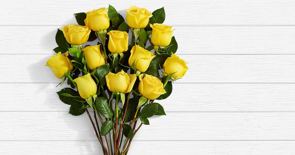 One Dozen Yellow Roses