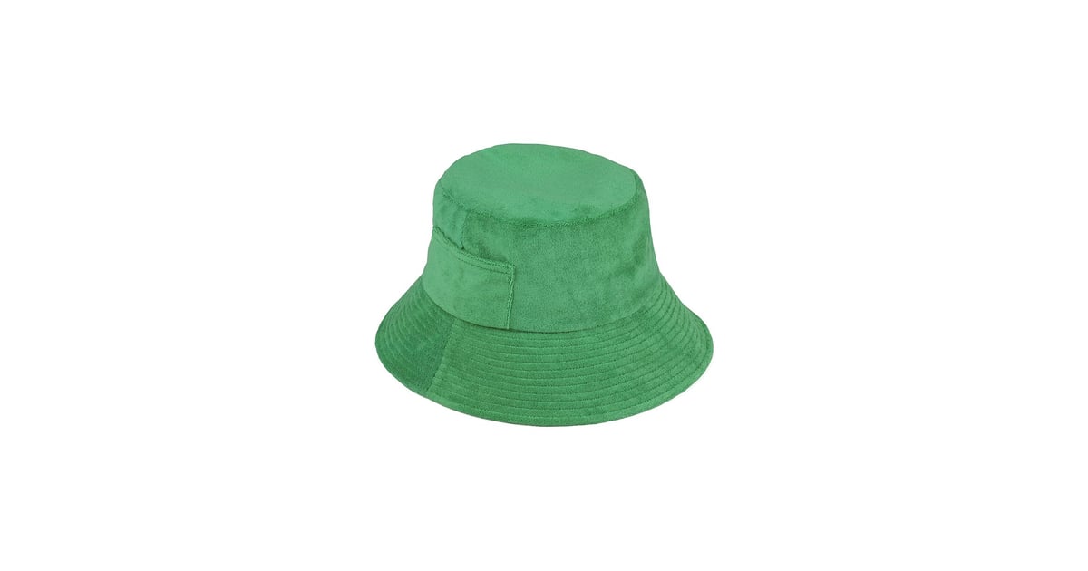 Rihanna's Green Prada Bucket Hat With A 