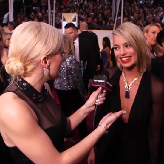 Margot Robbie Oscars Red Carpet Interview 2015 (Video)