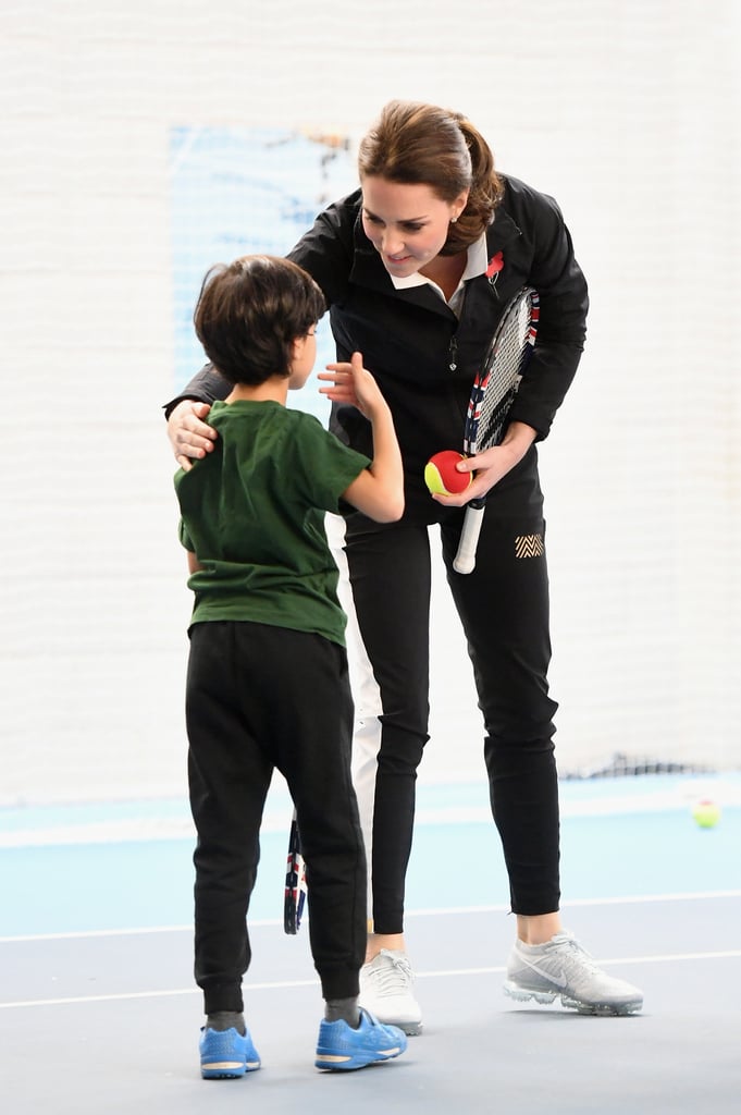 Kate Middleton Playing Tennis in London October 2017