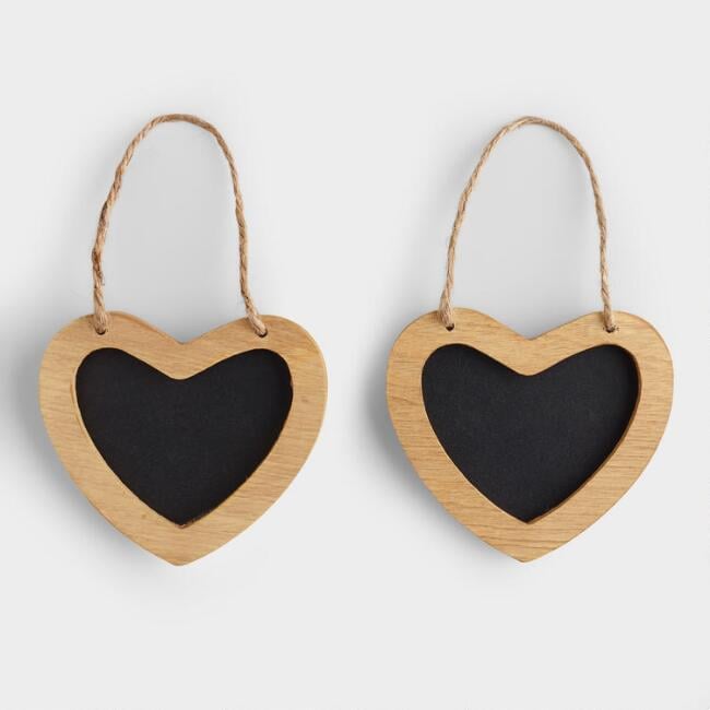 Mini Heart Chalkboards