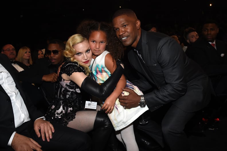Madonna, Annalise Bishop, and Jamie Foxx