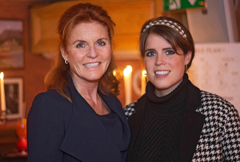 LONDON, ENGLAND - JUNE 27: Sarah Ferguson, Duchess of York (L) and Princess Eugenie attend The Miles Frost Fund party at Bunga Bunga Covent Garden on June 27, 2017 in London, England.  (Photo by David M Benett/Dave Benett/Getty Images)