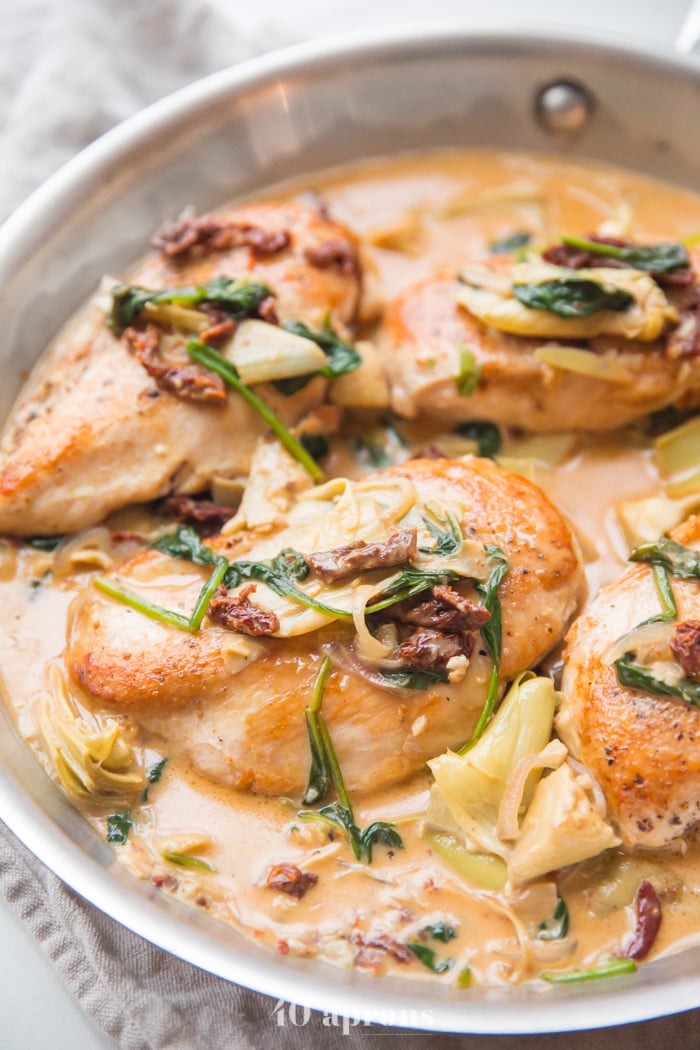 Creamy Tuscan Chicken with Artichokes