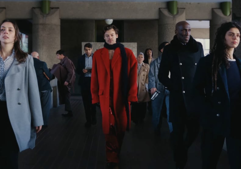 Harry Styles's Red Coat in the "As It Was" Music Video