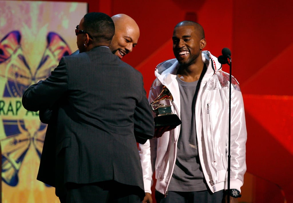 Common and Kanye West presented Ludacris with the award for best rap album for Release Therapy.
