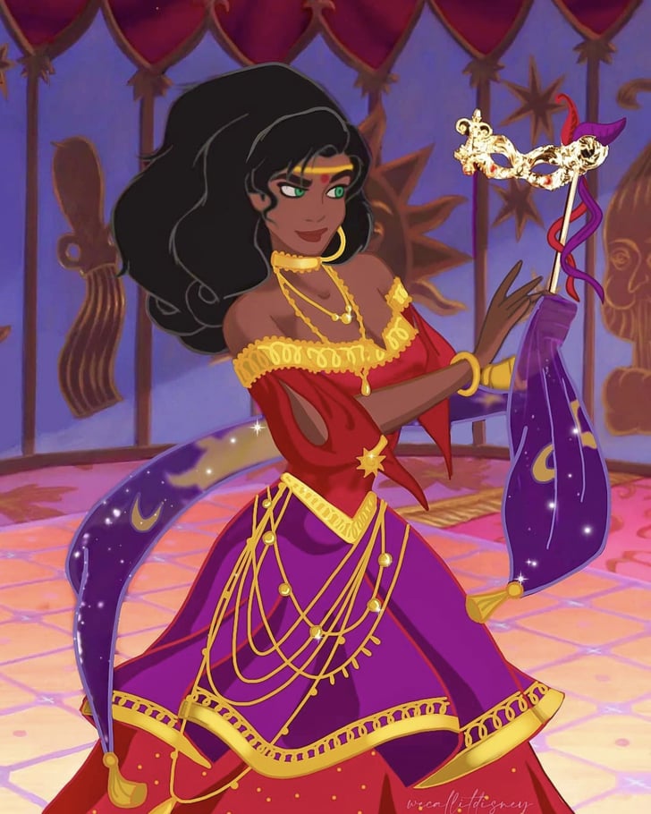 Esmeralda | This Artist Gave Disney Princesses New Dress Designs