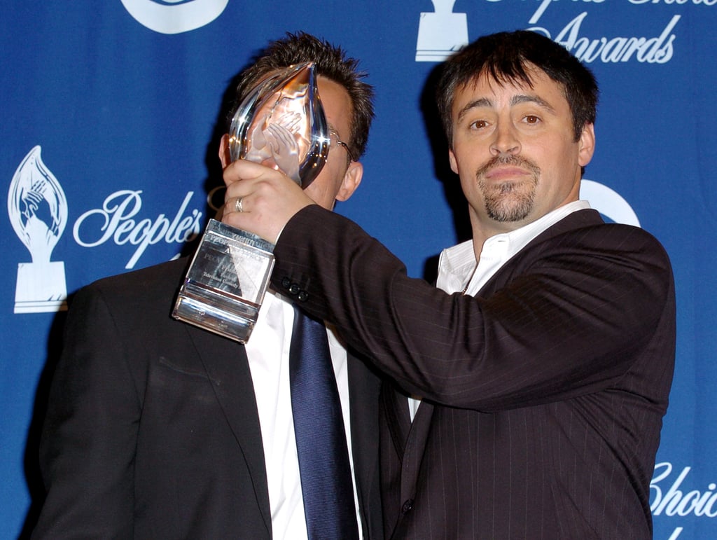 Matt and Matthew got playful in the press room during the People's Choice Awards in 2004.